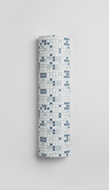 Abstract Dot Shelf Liner in Pale Steel